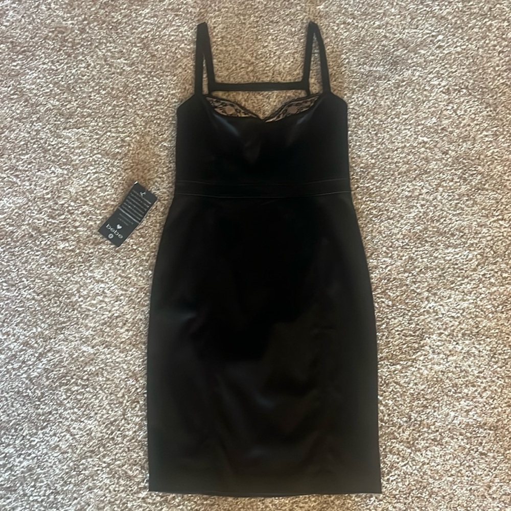 Bebe fitted Edie Dress, Size L!